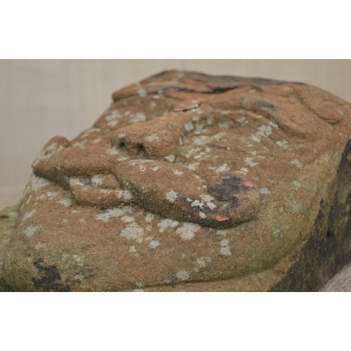 393 - CARVED STONE MASK