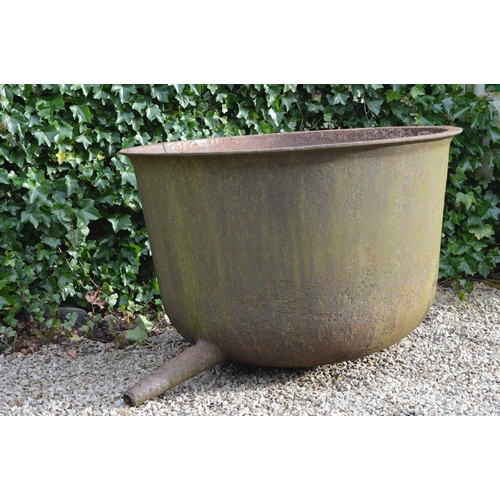 397 - LARGE CAST IRON FAMINE SOUP POT