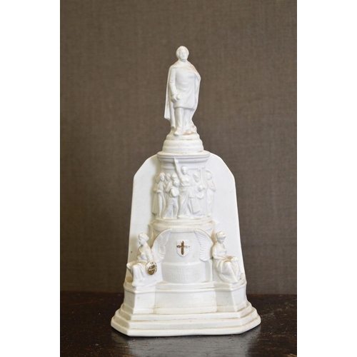 42 - GLAZED PORCELAIN MODEL OF THE O'CONNELL MONUMENT