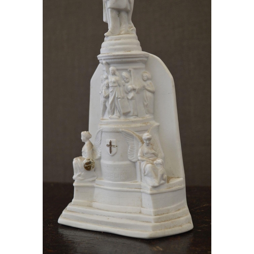 42 - GLAZED PORCELAIN MODEL OF THE O'CONNELL MONUMENT