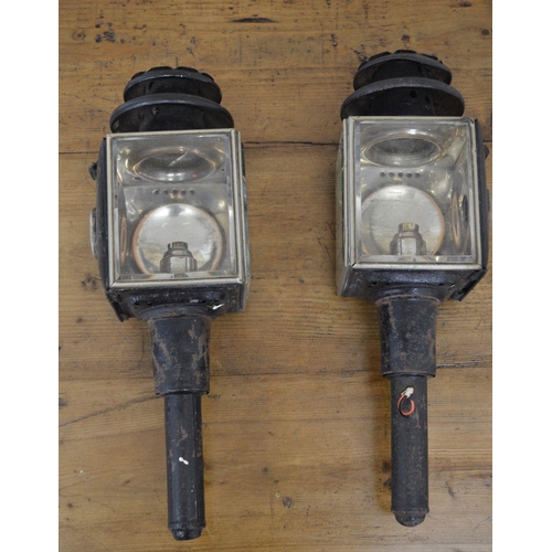 44 - PAIR OF 19TH-CENTURY CARRIAGE LAMPS