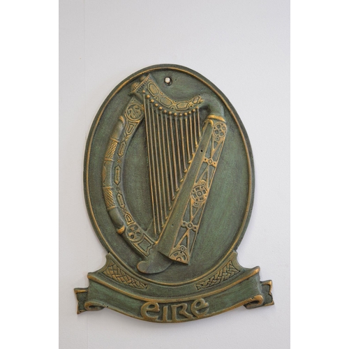 69 - CAST IRON EIRE WALL MOUNTED PLAQUE