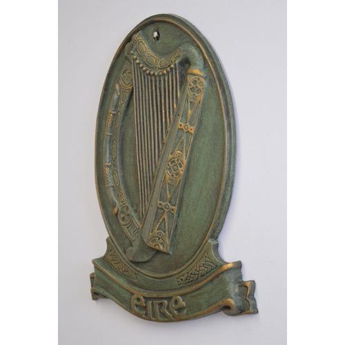 69 - CAST IRON EIRE WALL MOUNTED PLAQUE