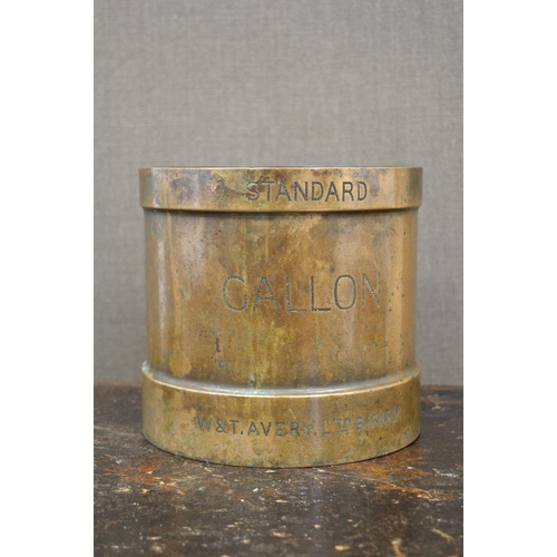 87 - BRONZE CIRCULAR 'GALLON' MEASURE