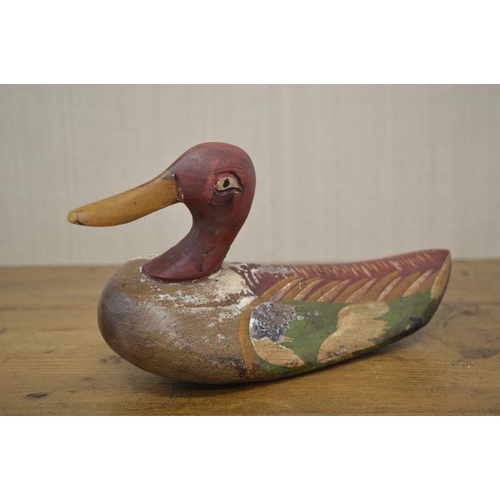 88 - PAIR OF CARVED WOOD DECOY DUCKS