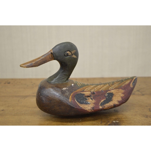 88 - PAIR OF CARVED WOOD DECOY DUCKS