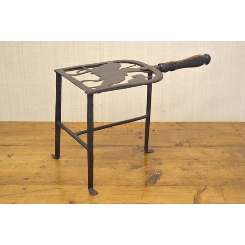 93 - GEORGIAN FORGED IRON KETTLE STAND