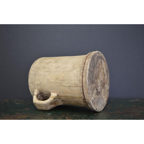 96 - RARE 18TH-CENTURY DUG OUT DRINKING VESSEL