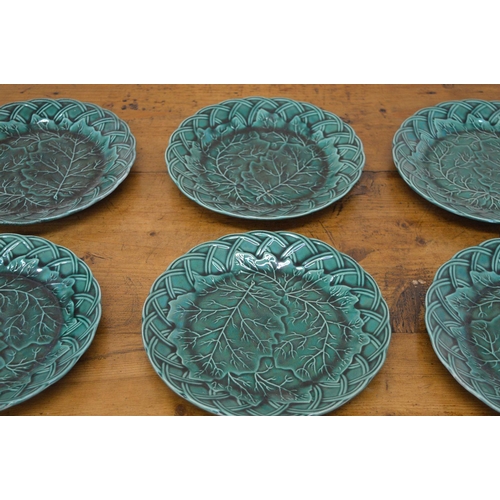 97 - SET OF SIX WEDGWOOD CABBAGE PLATES