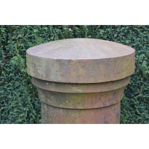 66 - PAIR OF 19TH-CENTURY SHIPYARD CAST IRON BOLLARDS