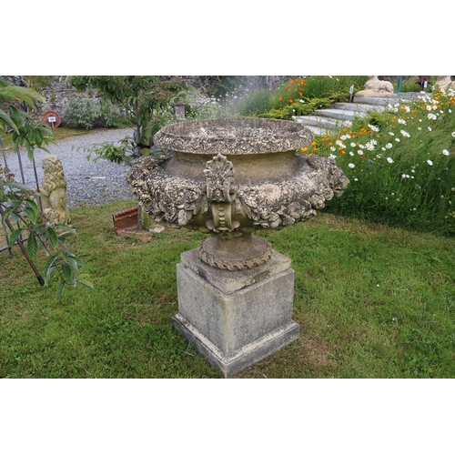 76 - LARGE ITALIANATE STONE JARDINIERE