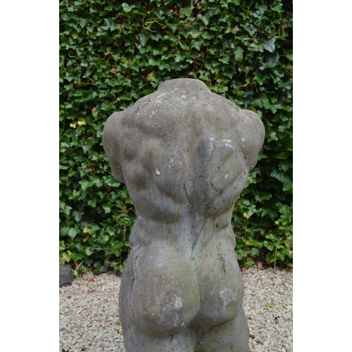 78 - 19TH-CENTURY CARVED MARBLE GARDEN SCULPTURE