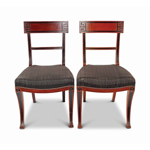 121 - SET OF 10 REGENCY MAHOGANY DINING CHAIRS