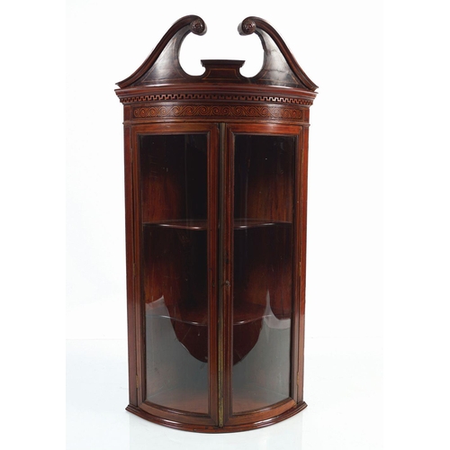 139 - EDWARDIAN PERIOD MAHOGANY & MARQUETRY CABINET