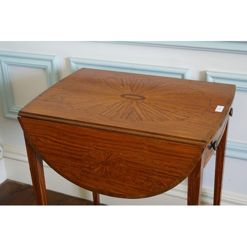 157 - EDWARDIAN SATINWOOD SOFA TABLE