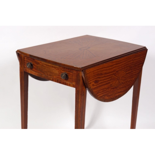 157 - EDWARDIAN SATINWOOD SOFA TABLE