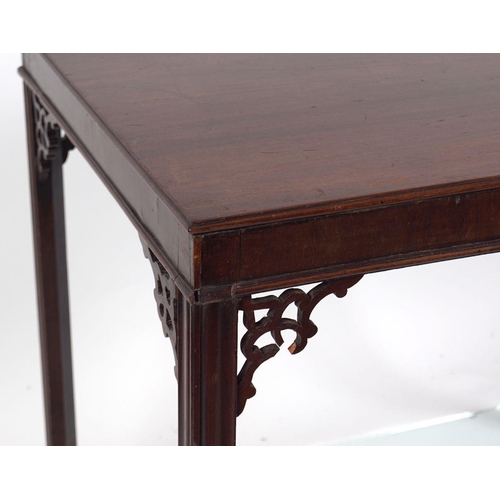 193 - 18TH-CENTURY MAHOGANY SILVER TABLE