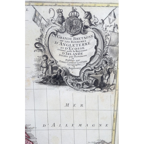 194 - 18TH-CENTURY MAP OF ENGLAND AND IRELAND