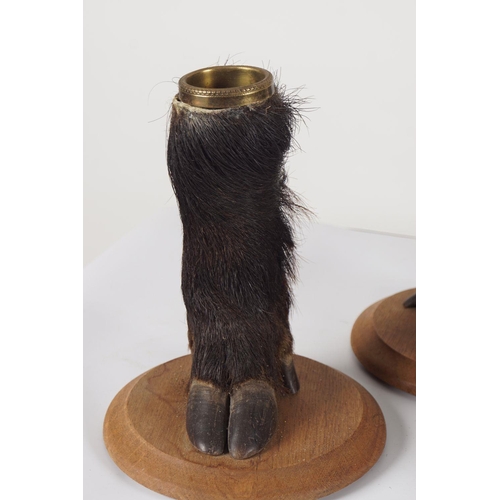 228 - SET OF 4 HOOF-STEMMED VASES