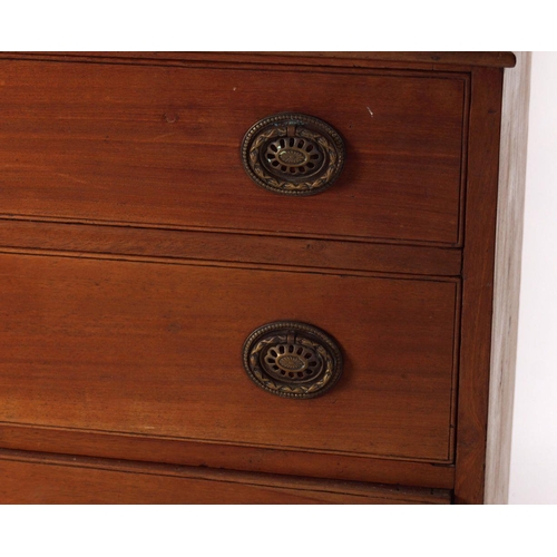 247 - GEORGE III PERIOD MAHOGANY AND INLAID CHEST