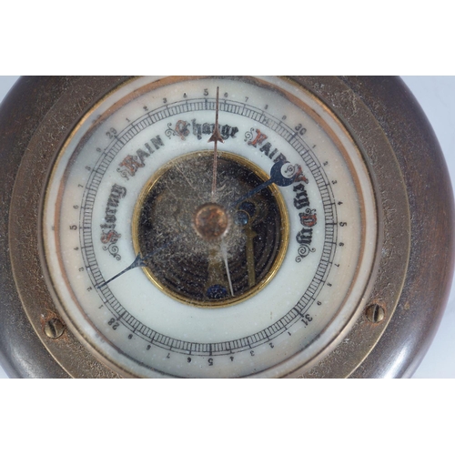 249 - SMALL EDWARDIAN ANEROID BAROMETER