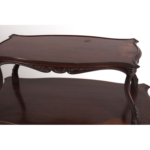 250 - 19TH-CENTURY MAHOGANY TEA TABLE