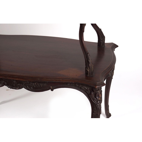 250 - 19TH-CENTURY MAHOGANY TEA TABLE