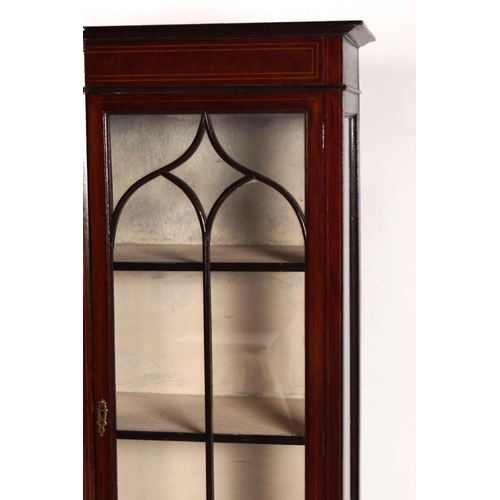 286 - EDWARDIAN MAHOGANY AND INLAID CABINET