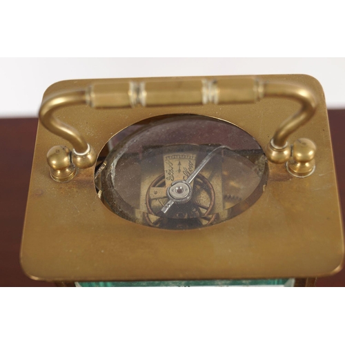 288 - EDWARDIAN BRASS CARRIAGE CLOCK