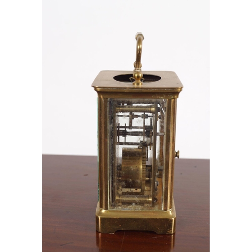 288 - EDWARDIAN BRASS CARRIAGE CLOCK