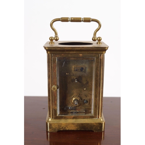 288 - EDWARDIAN BRASS CARRIAGE CLOCK