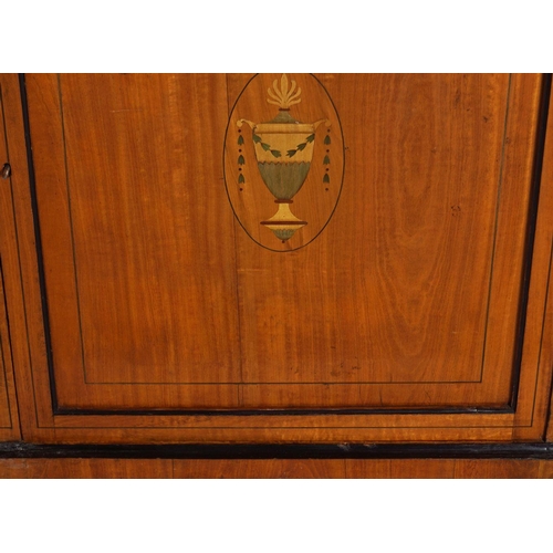 289 - 19TH-CENTURY SATINWOOD AND INLAID SIDE CABINET