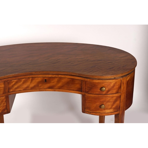 298 - 19TH-CENTURY SATINWOOD DRESSING TABLE