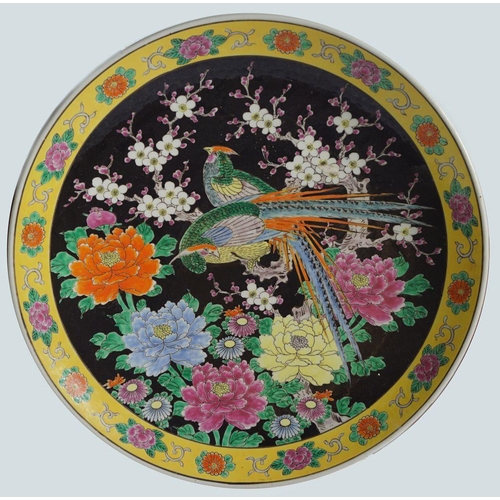 3 - LARGE CHINESE POLYCHROME CHARGER