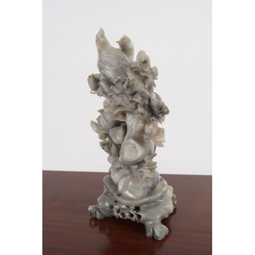 311 - CARVED 19TH-CENTURY CHINESE SOAPSTONE SCULPTURE