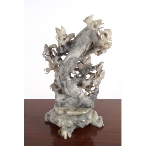 311 - CARVED 19TH-CENTURY CHINESE SOAPSTONE SCULPTURE