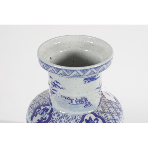 330 - CHINESE BLUE & WHITE VASE