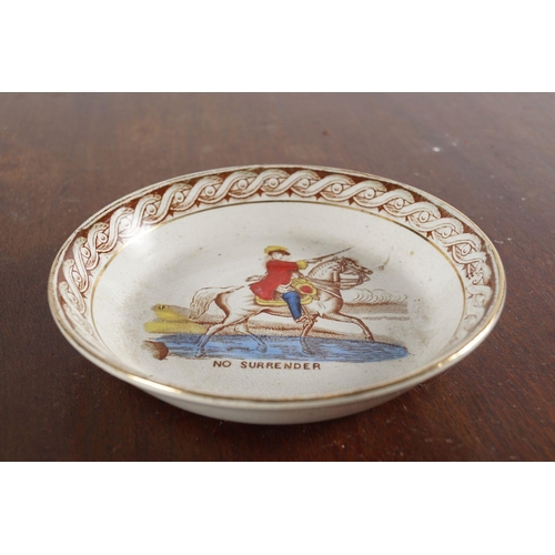 354 - STAFFORDSHIRE POTTERY SAUCER