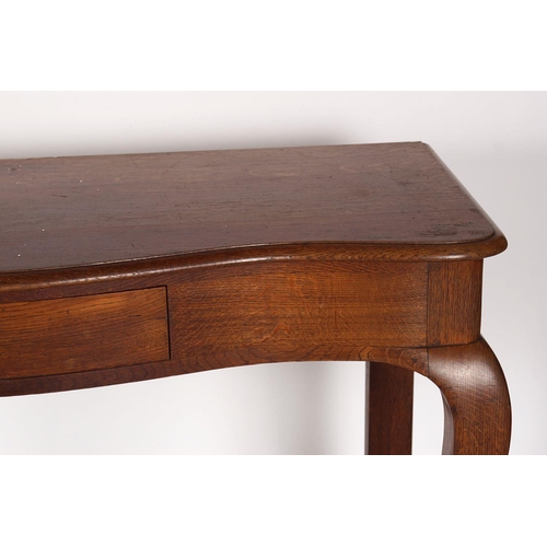 364 - EDWARDIAN OAK HALL TABLE