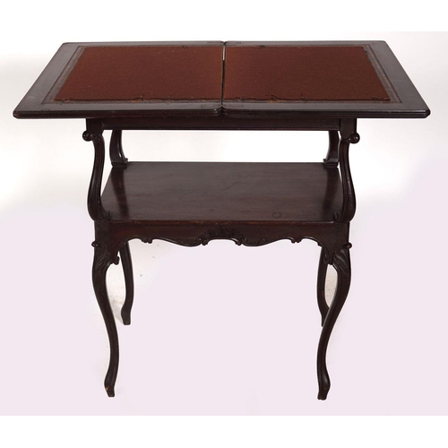 373 - EDWARDIAN MAHOGANY CARD TABLE