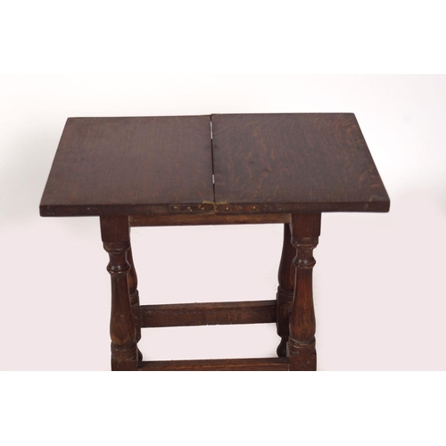 385 - 18TH-CENTURY OAK FOLDING TABLE