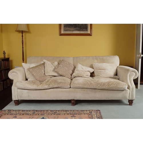 439 - LARGE 2-SEATER  UPHOLSTERED SETTEE