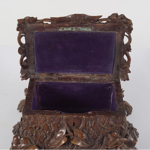 483 - 19TH-CENTURY BLACKFOREST JEWELLERY BOX