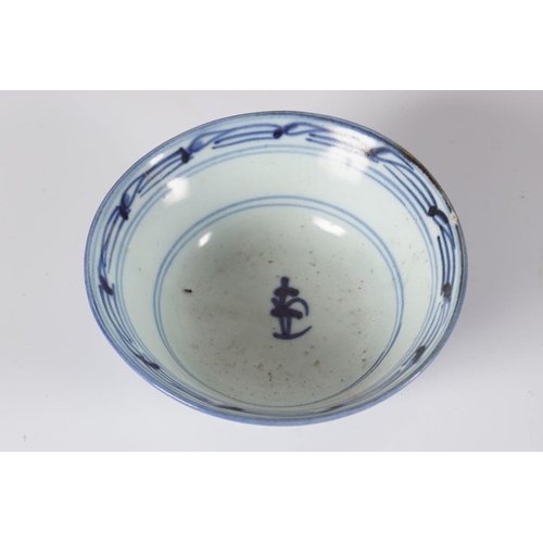 504 - CHINESE QING BLUE AND WHITE BOWL