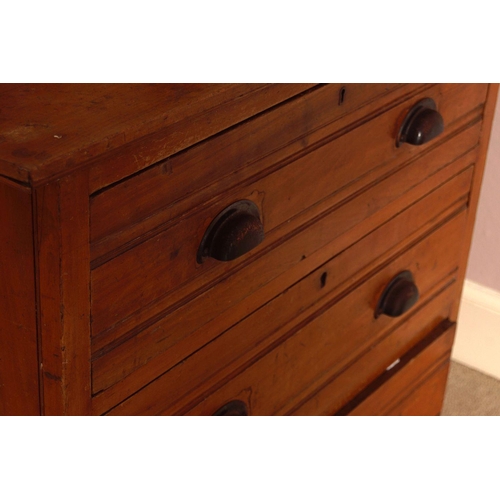 514 - ART NOUVEAU PINE DRESSING CHEST