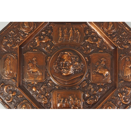 515 - 19TH-CENTURY COPPER PLAQUE