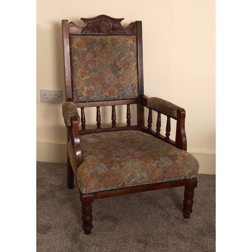 526 - PAIR VICTORIAN ARMCHAIRS