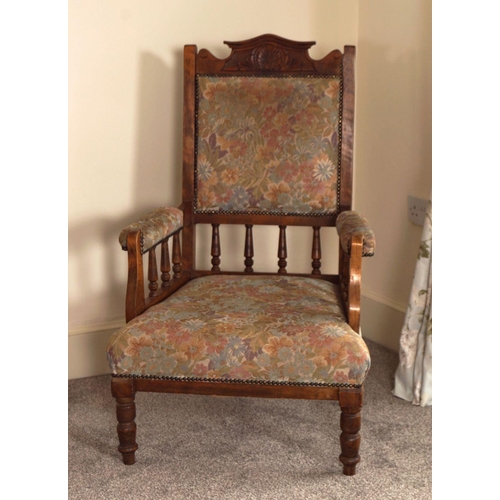 526 - PAIR VICTORIAN ARMCHAIRS