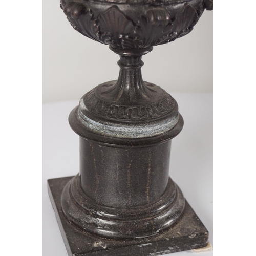 528 - 19TH-CENTURY BRONZED CAMPANA VASE