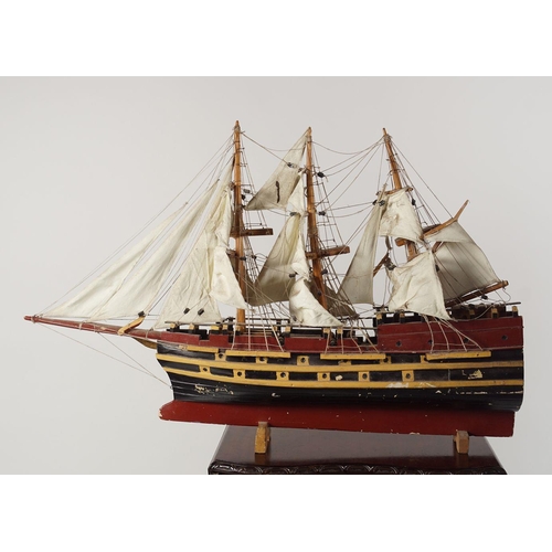 558 - MODEL SAILING SHIP